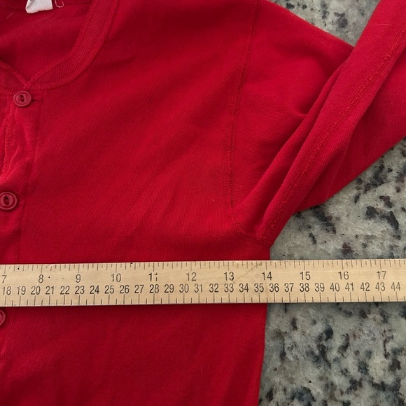 Red Flapjack Long Johns One Piece Pajamas Size Adult Medium 38-40 - Picture 8 of 8